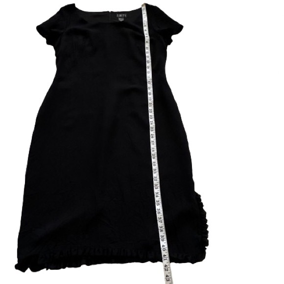 100% Silk Finity Short Sleeve Ruffle Hem Cocktail Dress Size 14 BNWT - Picture 10 of 13